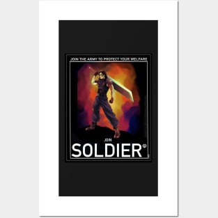 Angeal Hewley poster SOLDIER Posters and Art